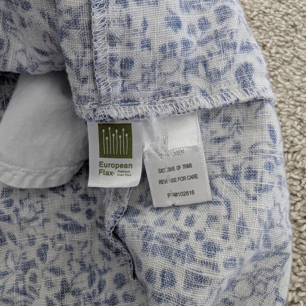 Garnet Hill Blue and White Printed Mini Dress - Picture 9 of 10